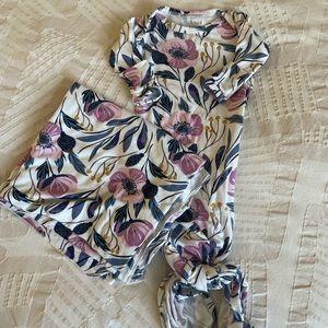 Milkmaid Goods Dahlia Knotted Gown and Swaddle